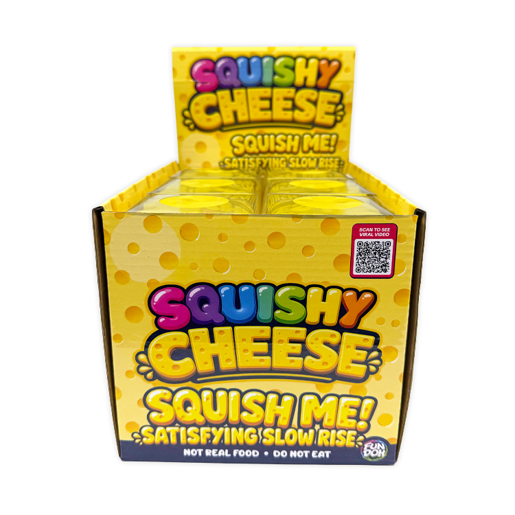 Fun Doh Slow-Rise Cheese Sensory Squishy Toy