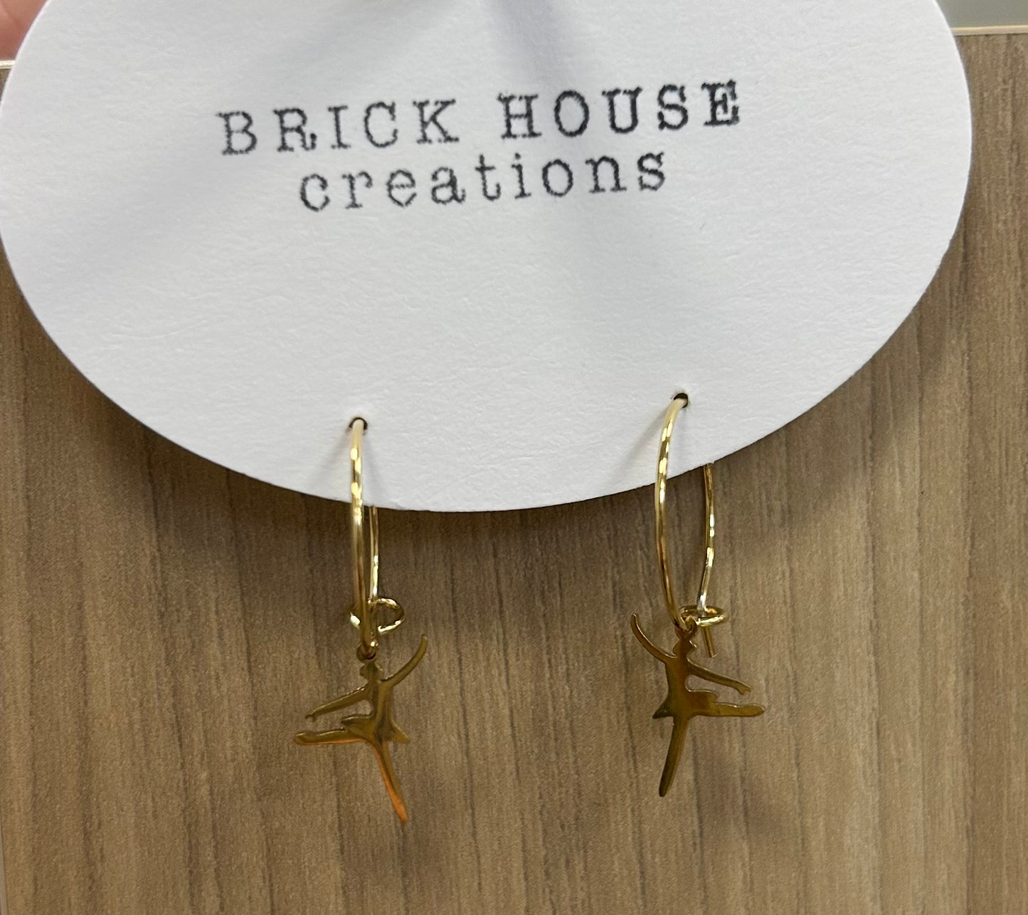 BrickHouse Creations Ballerina Hoop Earrings