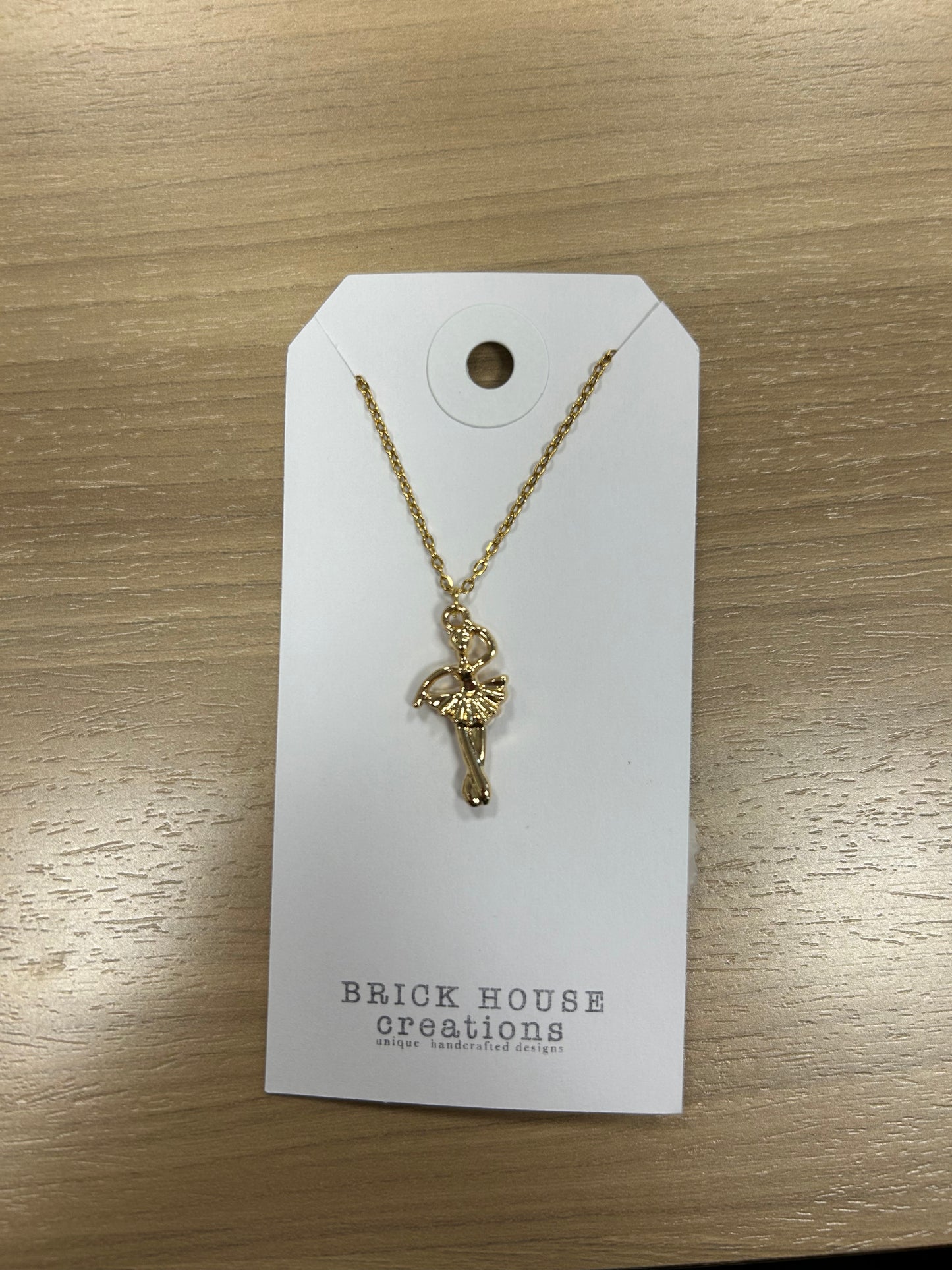 BrickHouse Creations Gold Ballerina Necklace