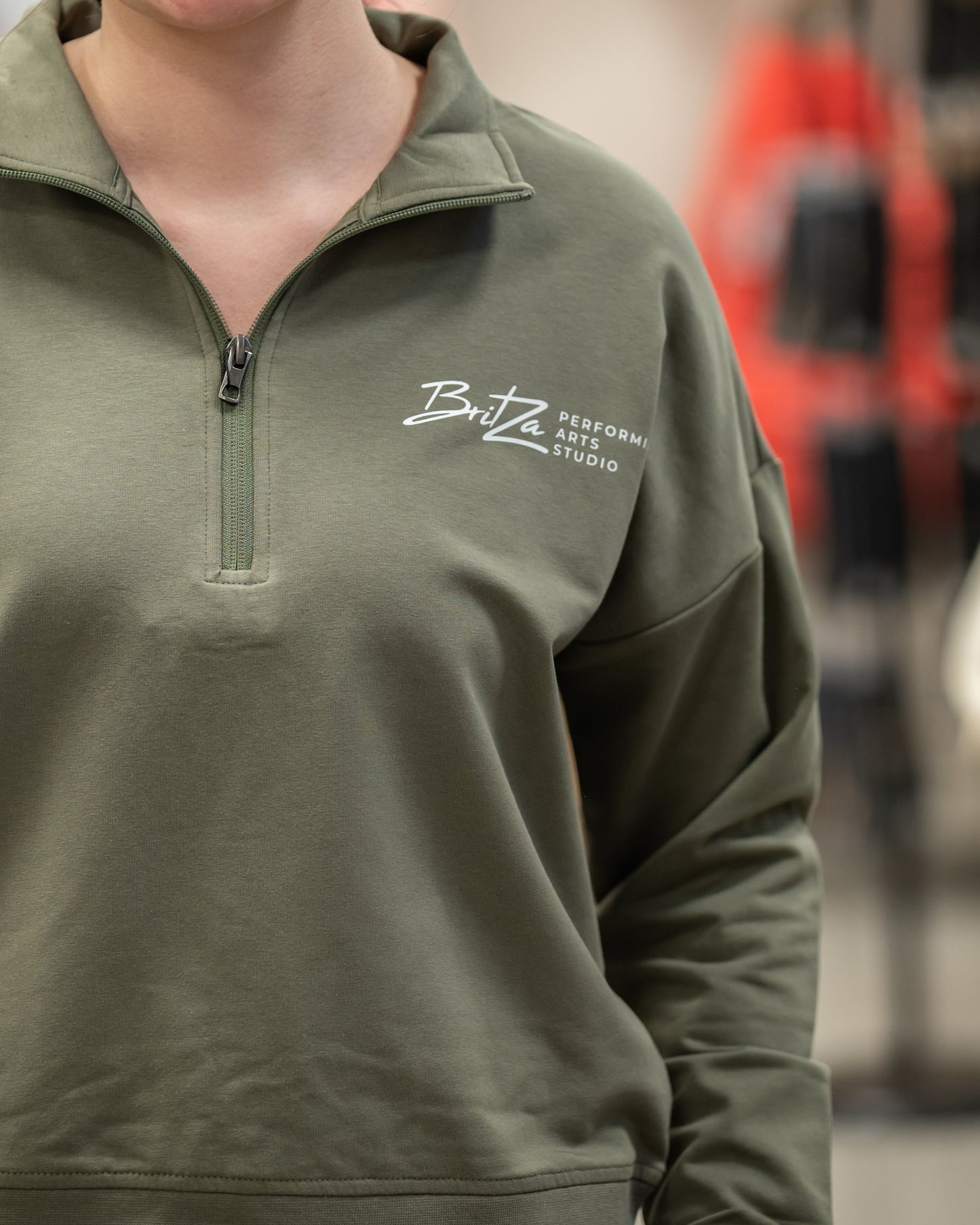 Merch - BritZa Quarter Zip Pullover (Pine)