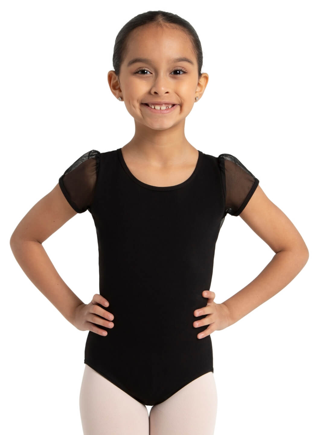 Puff Sleeve Keyhole Back Leotard