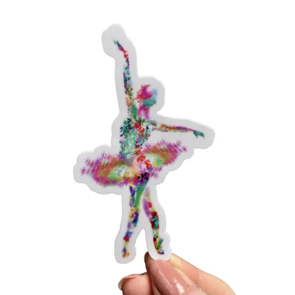 Stickers- Paint Splash Dancer Ballerina Sticker
