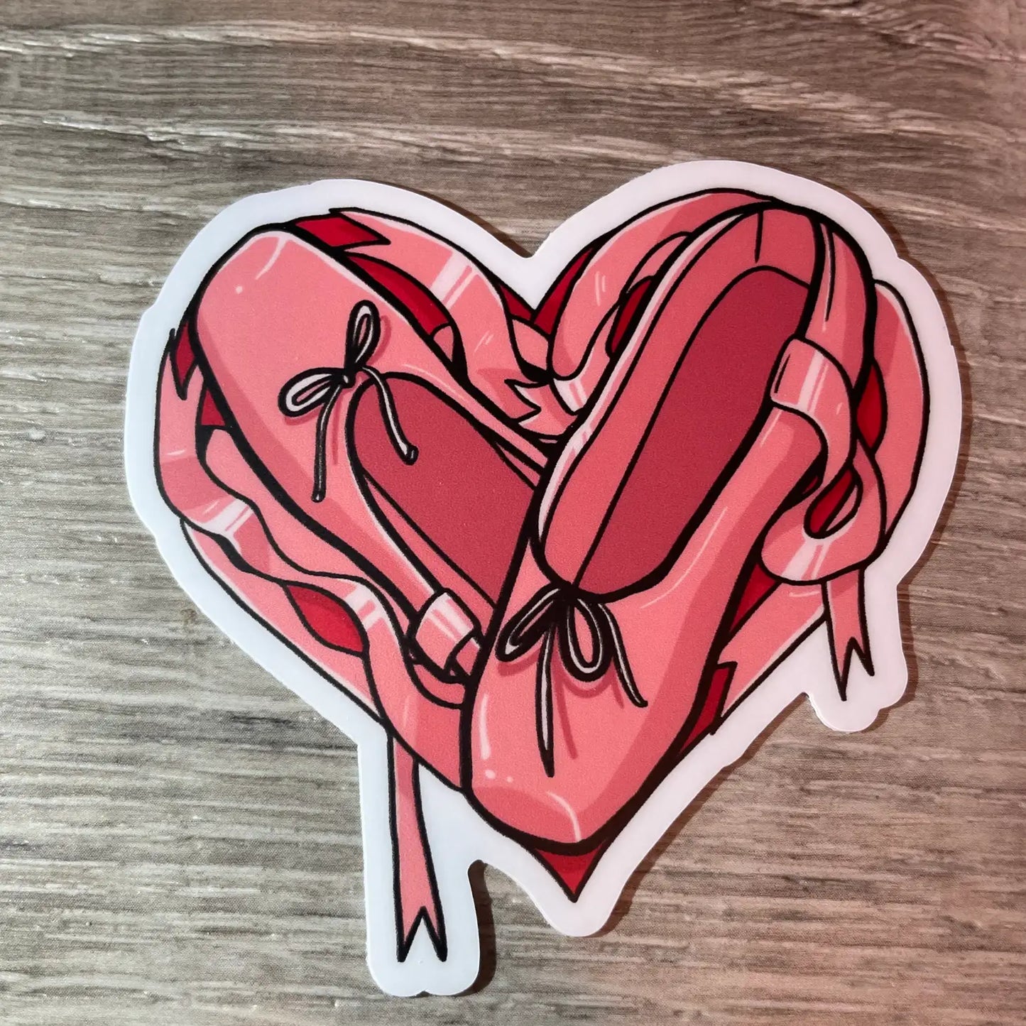 Dance Pointe Shoe Love Sticker