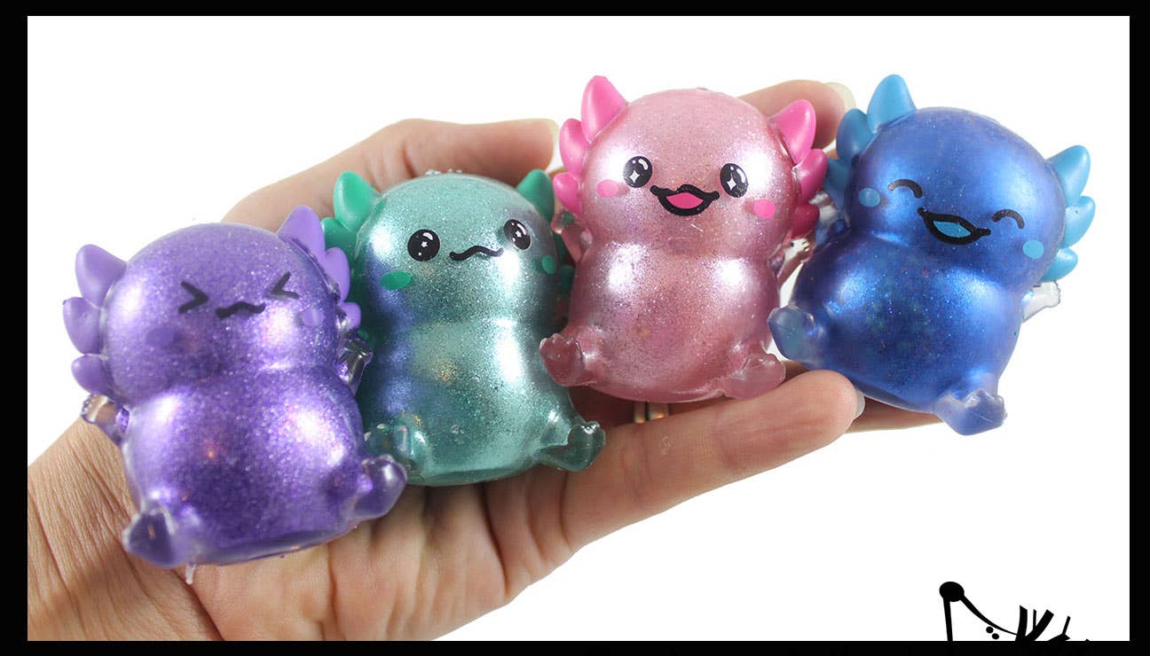 Axolotol Glitter Sensory Toy