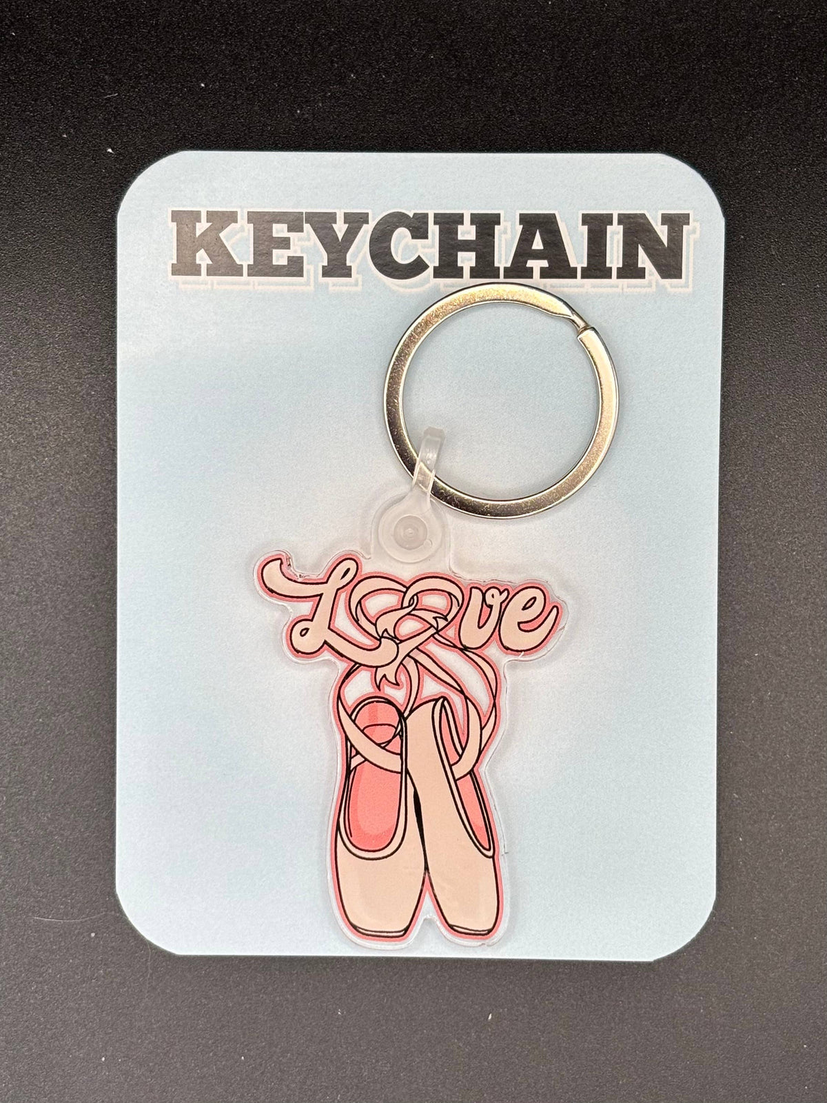 Pointe Shoes Love Acrylic Keychain