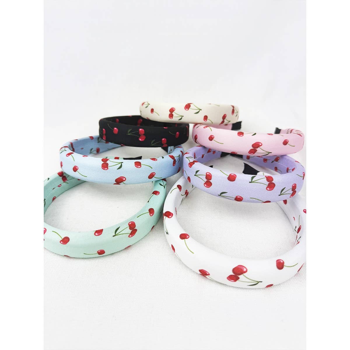 Cherry Print Padded Headband