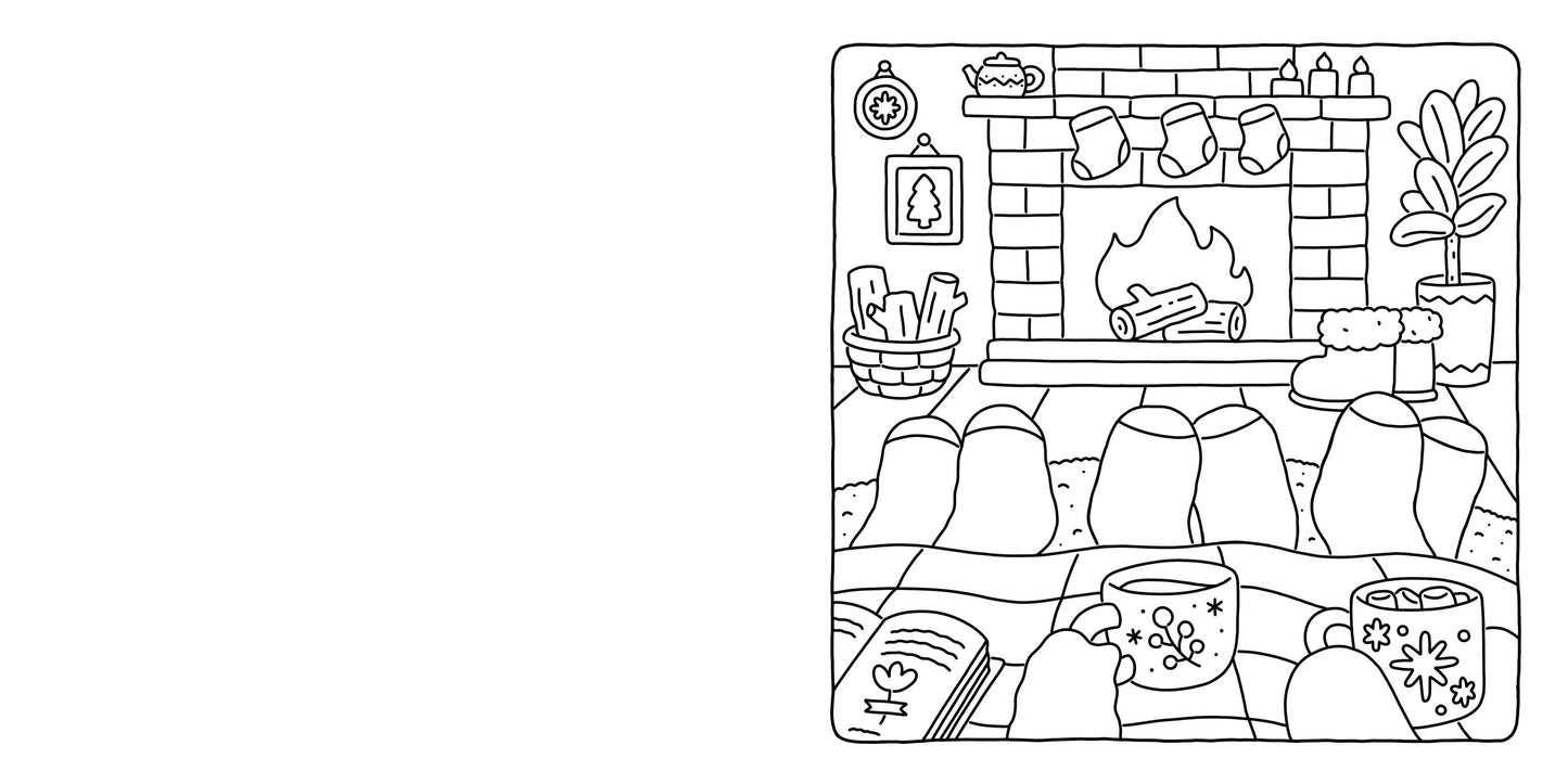 Fuzzy Hygge Coloring Book