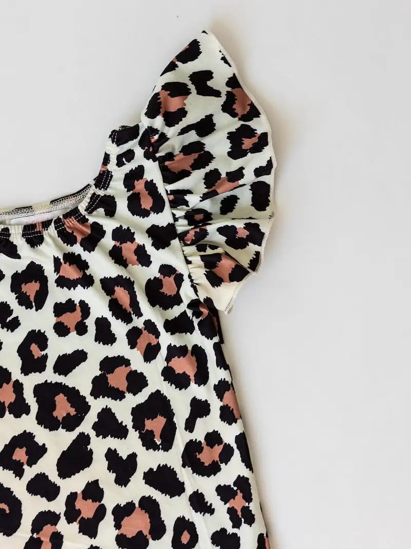 Wild One S/S Flutter Sleeve Leotard