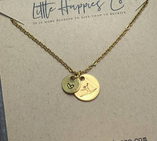 Dainty Necklace - Leaping Dancer