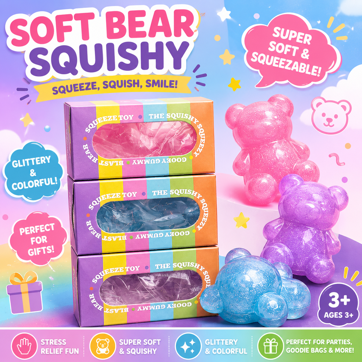 Soft Bear Squishy Toy
