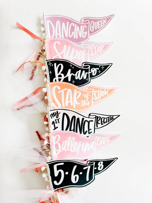 Dance Recital Pennant Flag