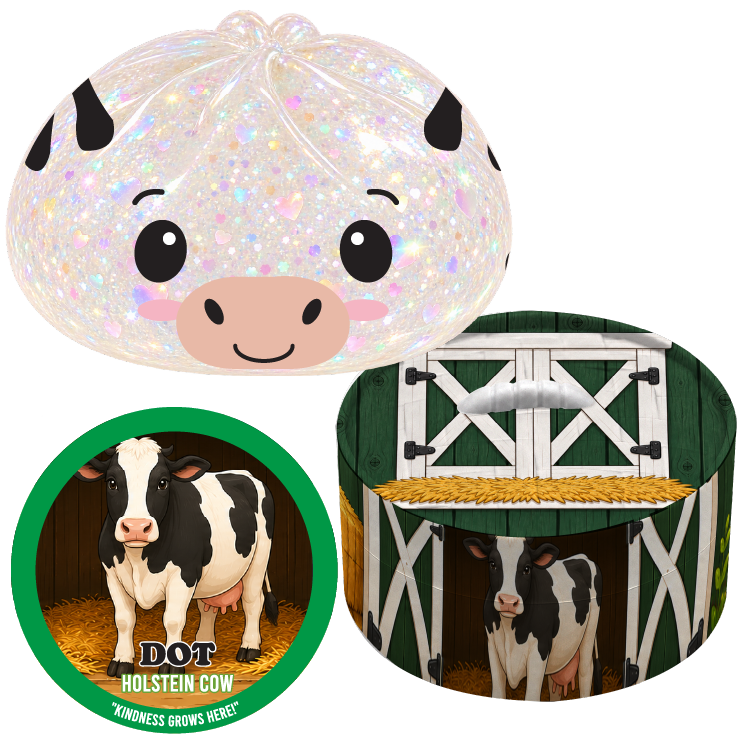 Fun Doh Farm Barnyard Squishy Dumpling Toy