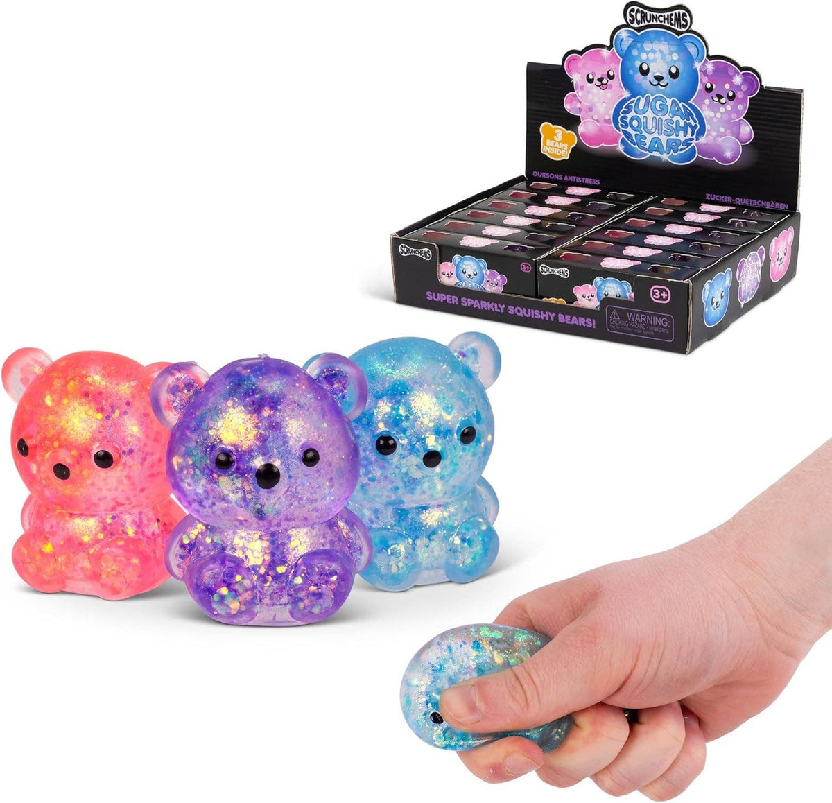 Scrunchems® Sugar Diddy Bears 3pc Squishy Set