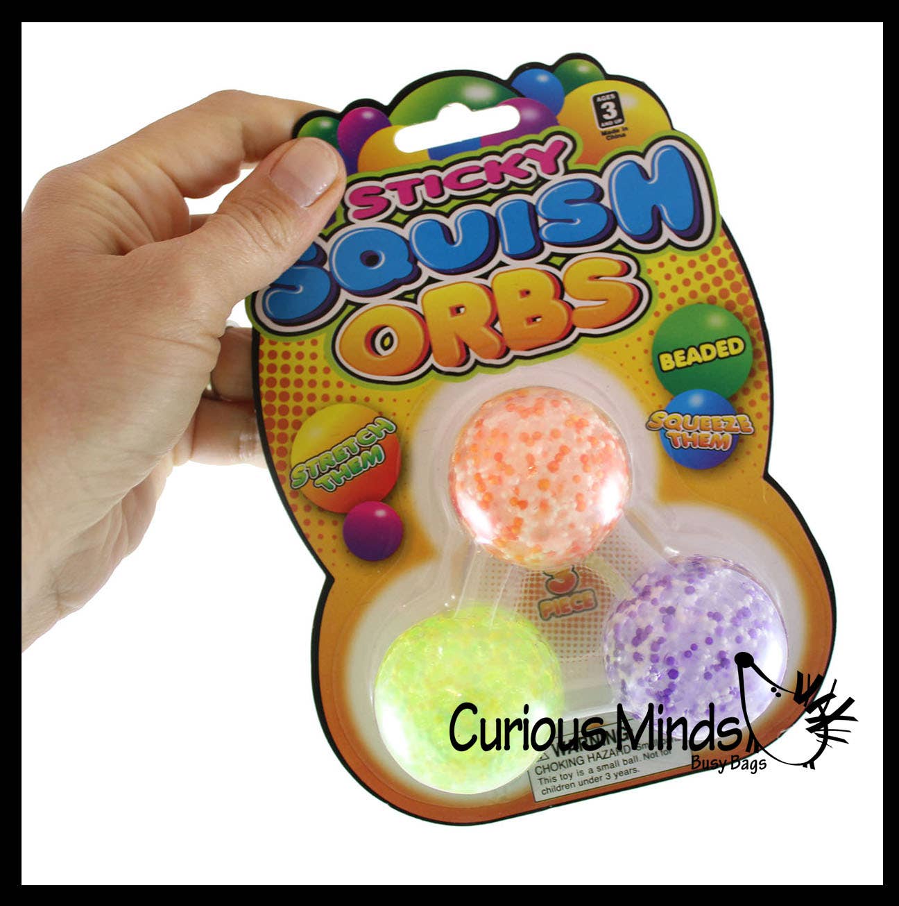3 Stress Balls - Confetti