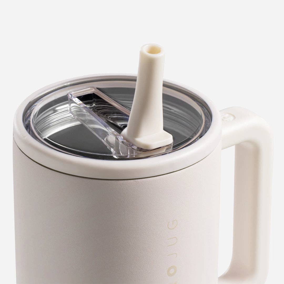 Cream HydroJug 20 oz Traveler Tumbler