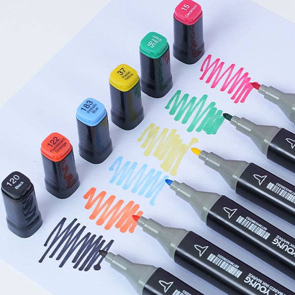 Activities - TouchHero Double-Sided Alcohol Based Markers (24 Pack) 1mm & 6mm Tips