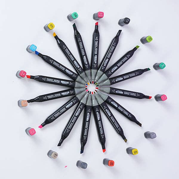Activities - TouchHero Double-Sided Alcohol Based Markers (24 Pack) 1mm & 6mm Tips