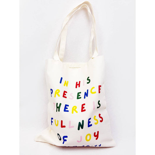 Reusable In His Presence Graphic Cotton Bags