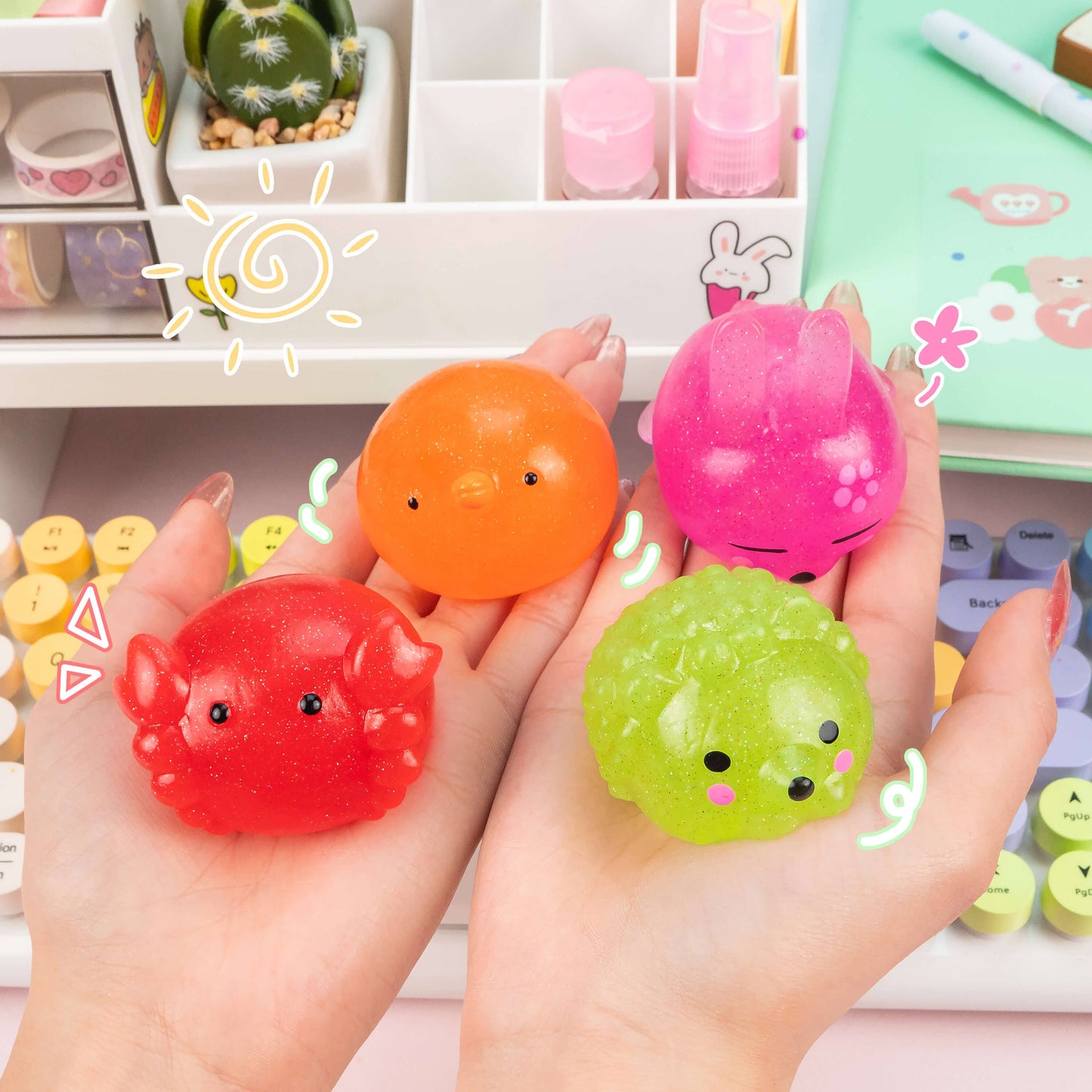 Jumbo Glitter Mochi Sensory Toy PDQ (24pcs/case)