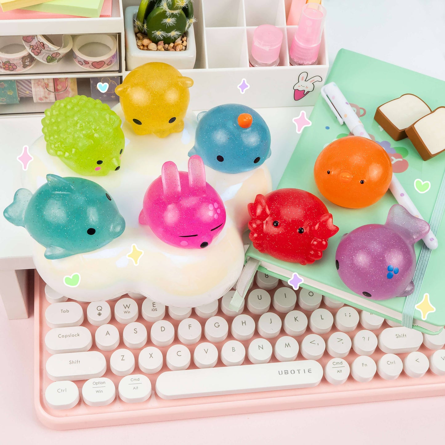 Jumbo Glitter Mochi Sensory Toy PDQ (24pcs/case)