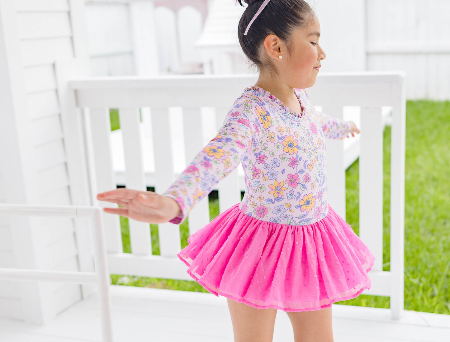 Farrah Leotard - Sunset Sorbet (Long Sleeve)