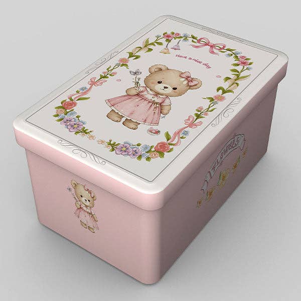 Bao Bear Furry Kawaii Plush Keychain Mystery Tin