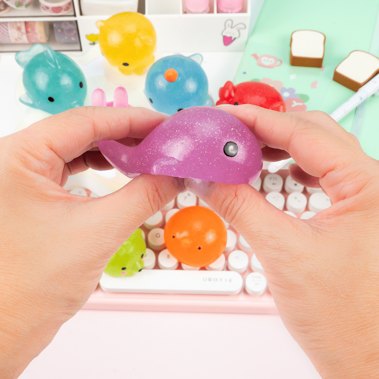 Jumbo Glitter Mochi Sensory Toy PDQ (24pcs/case)