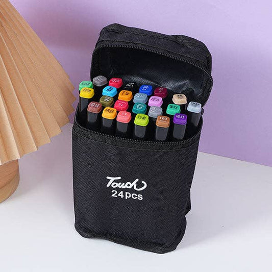 Activities - TouchHero Double-Sided Alcohol Based Markers (24 Pack) 1mm & 6mm Tips