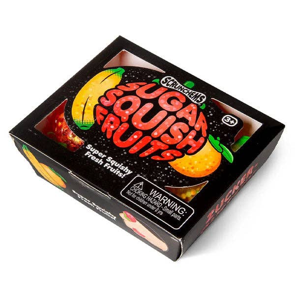 Scrunchems® Sugar Squish Fruits Squishy | 3-Piece Glitter
