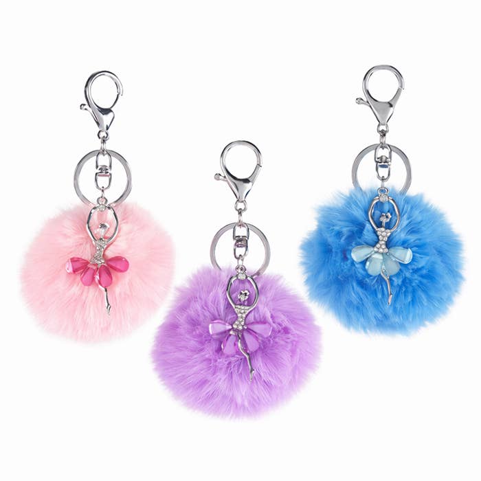 Ballerina Keychain Pouf