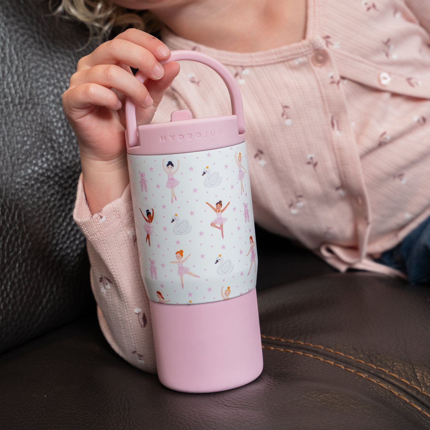 Ballerina HydroJug 14 oz Sport Kids Water Bottle