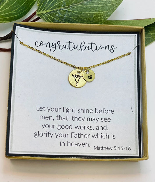 Dainty Necklace - Congratulations