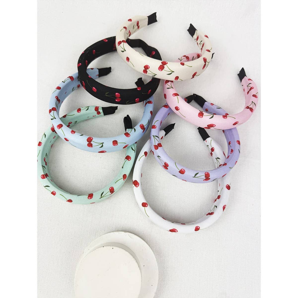 Cherry Print Padded Headband