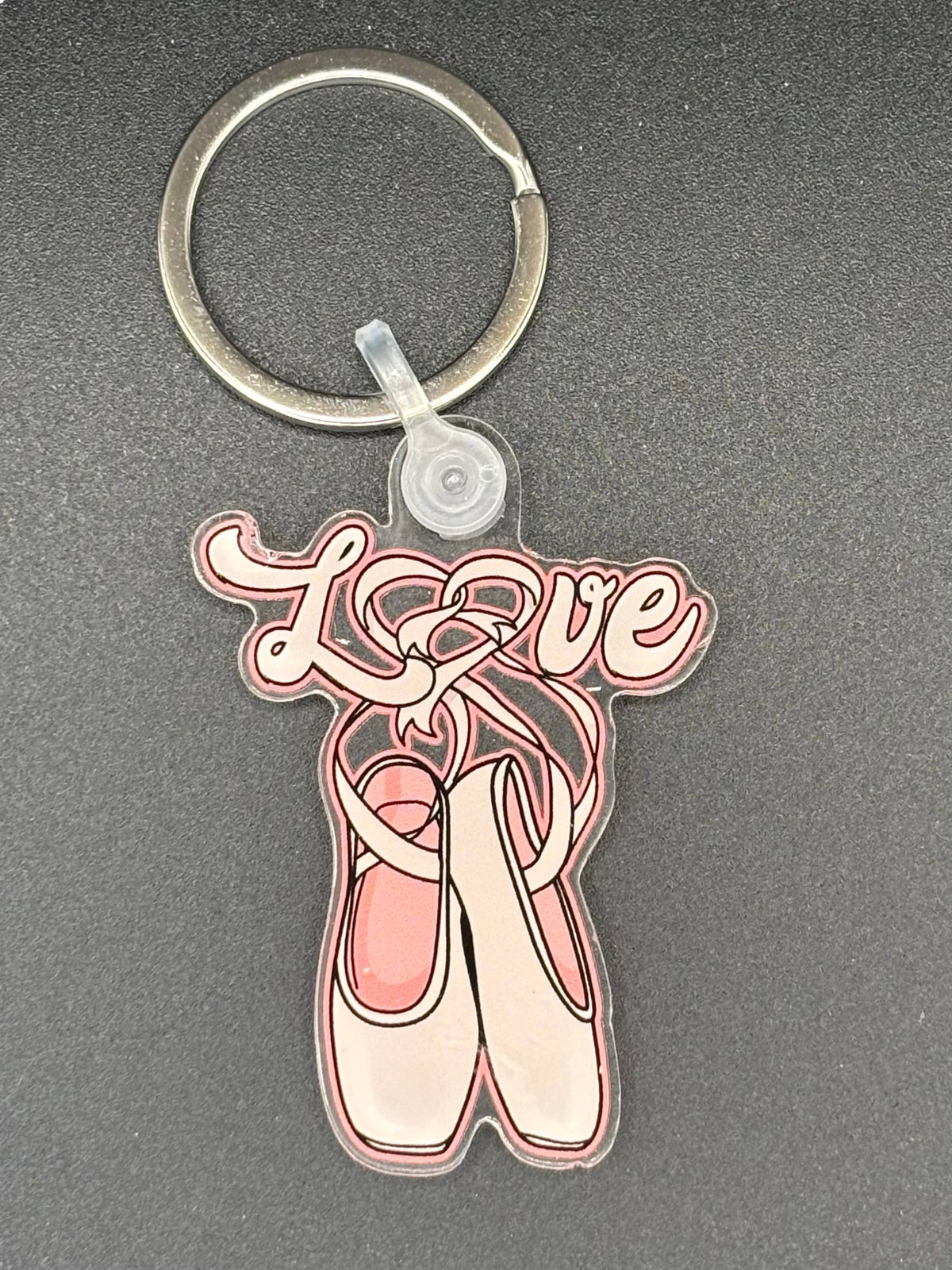 Pointe Shoes Love Acrylic Keychain
