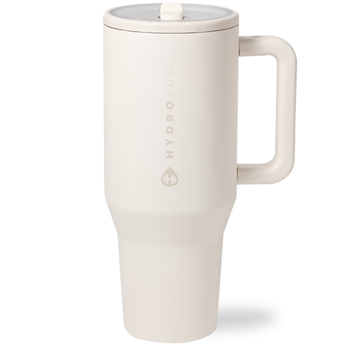Cream HydroJug 40 oz Traveler Tumbler