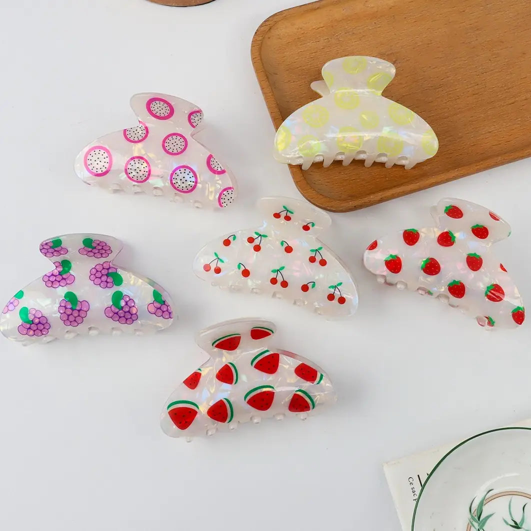 Fruit Claw Clip - 3.25"