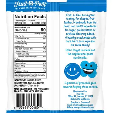 Snacks - Fruit-A-Peel Blue Raspberry