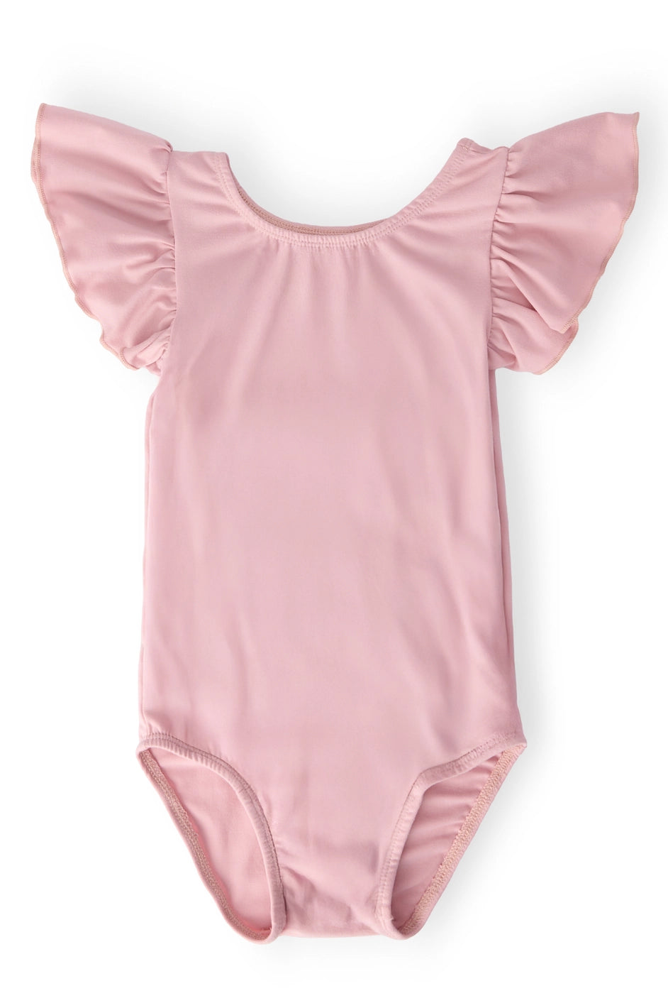 Vintage Pink S/S Flutter Sleeve Leotard