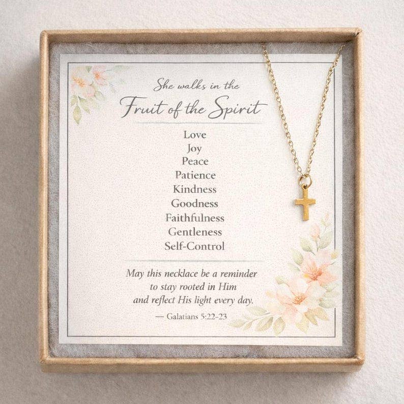 Fruit of the Spirit Cross Necklace