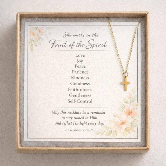 Fruit of the Spirit Cross Necklace