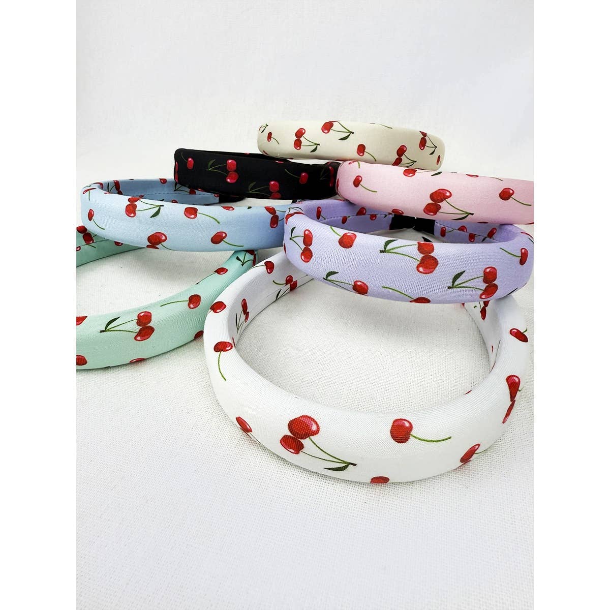 Cherry Print Padded Headband