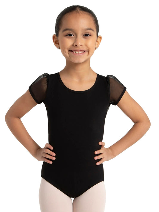 Puff Sleeve Keyhole Back Leotard