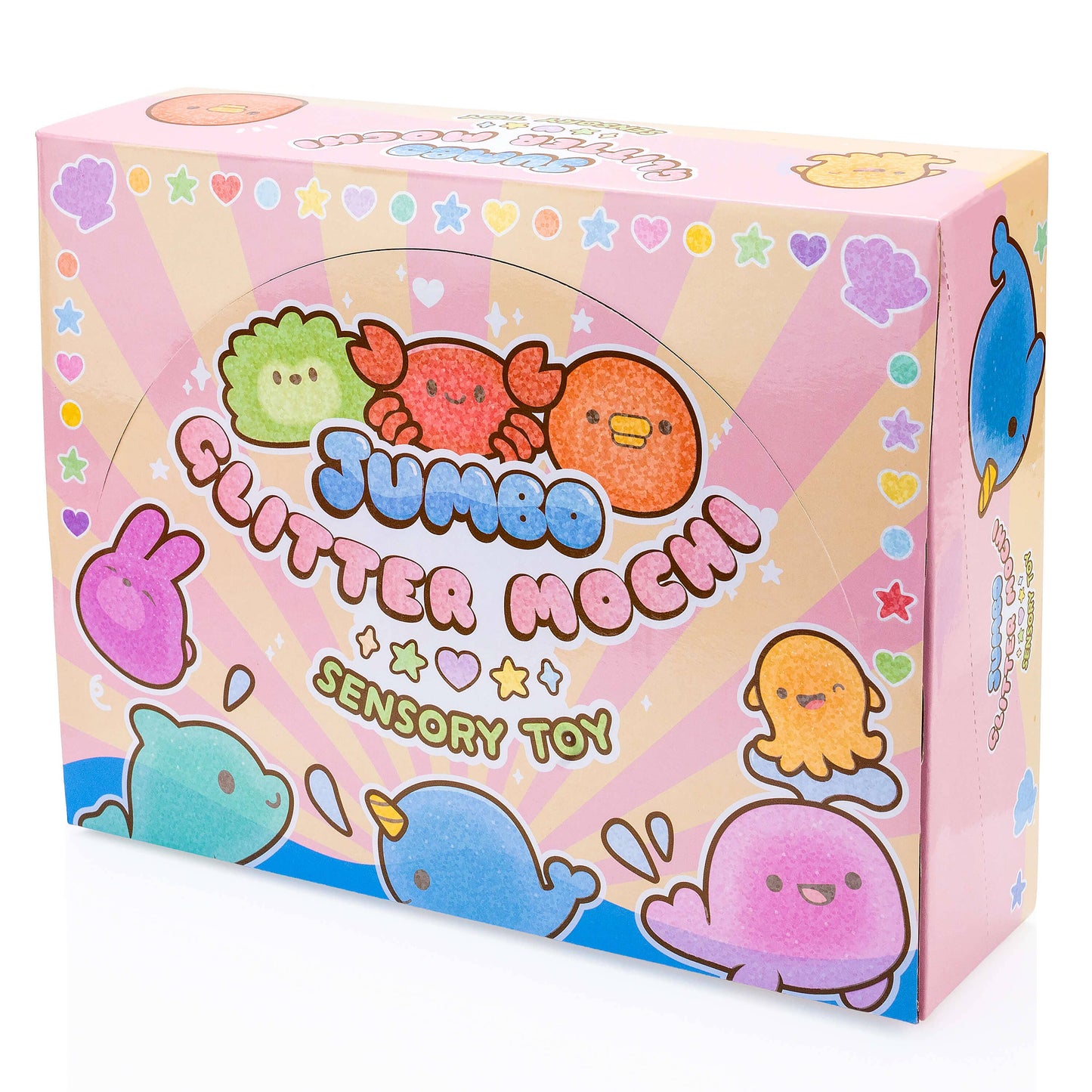 Jumbo Glitter Mochi Sensory Toy PDQ (24pcs/case)