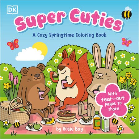 Super Cute Cozy Springtime Coloring Book