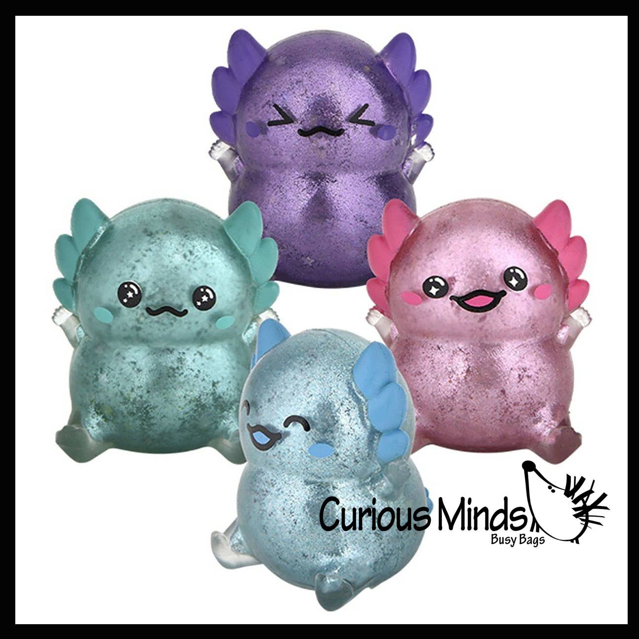 Axolotol Glitter Sensory Toy