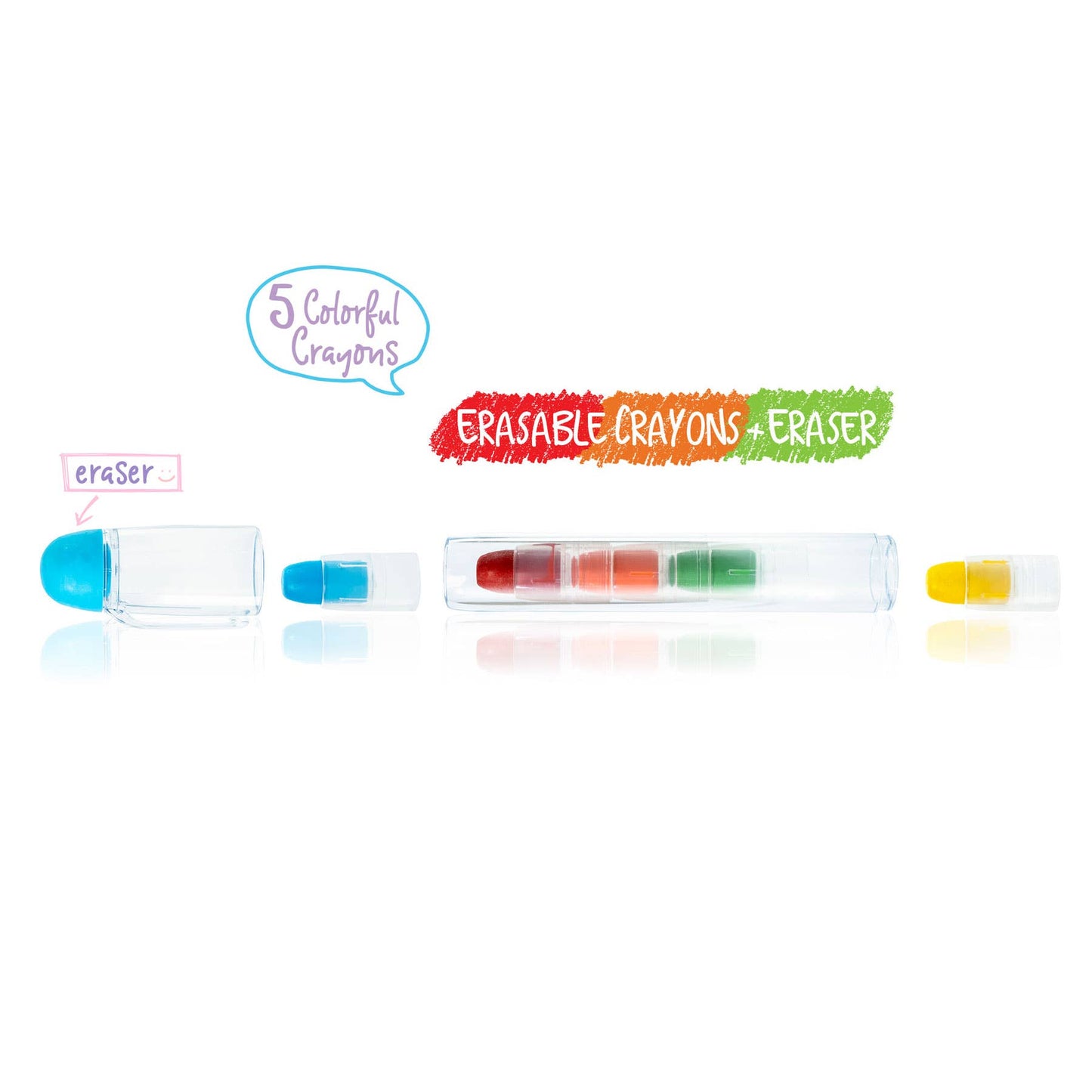 Color Stack to Go Erasable Crayons | 24 pc display