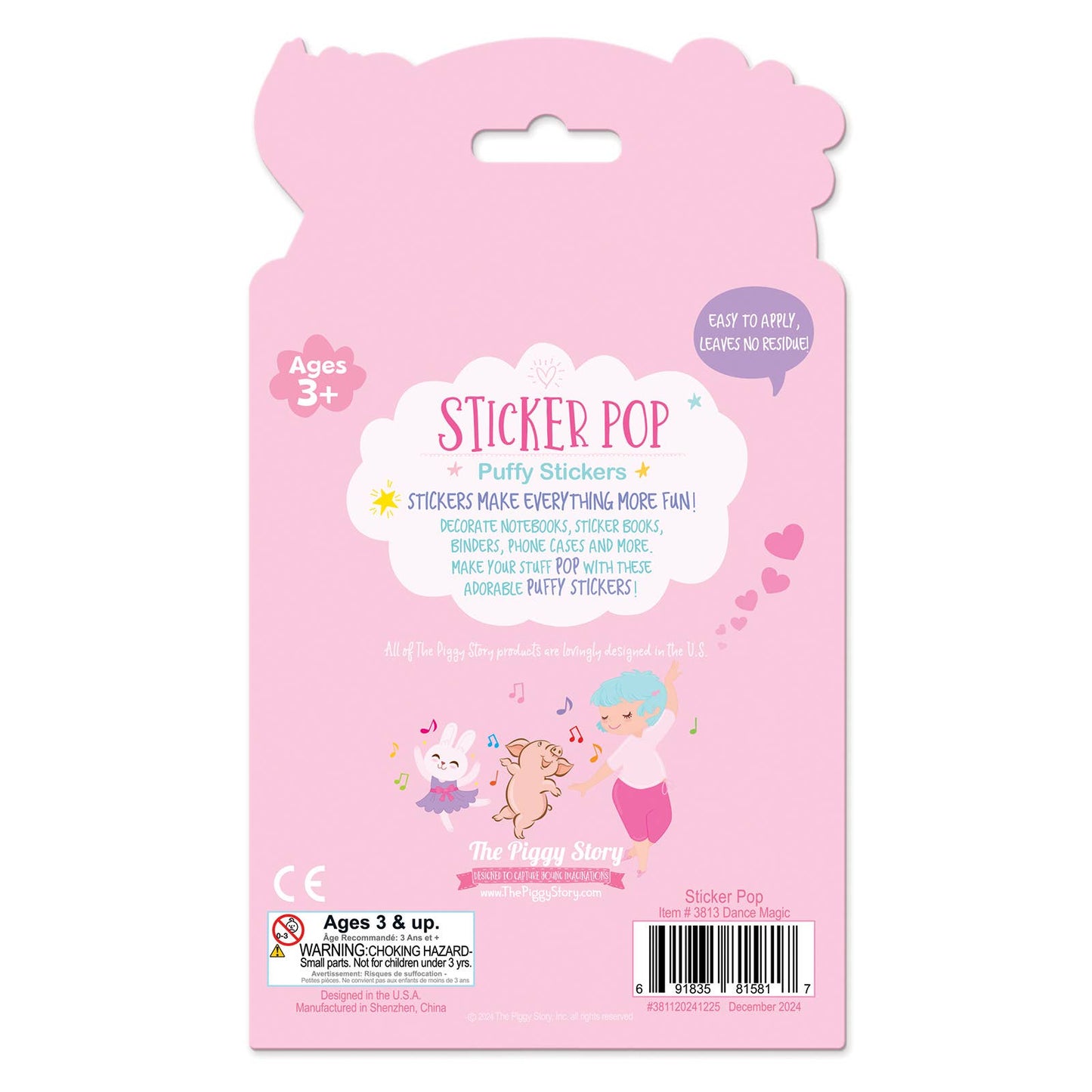 Sticker Pop Puffy Stickers | Dance Magic