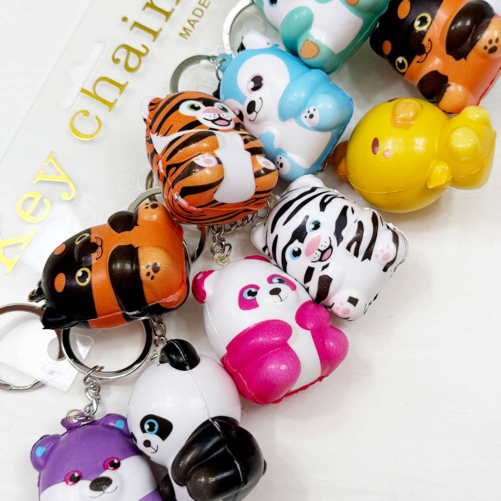 Squishy Animal Keychain
