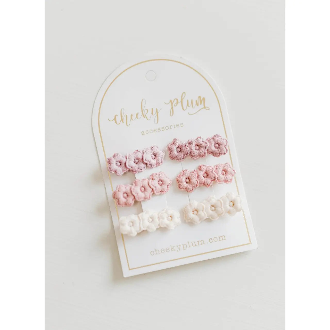 Embroidery Hair Clip Set