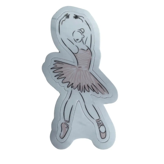 Ballerina Silhouette Dance Sticker